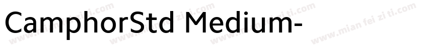 CamphorStd Medium字体转换
